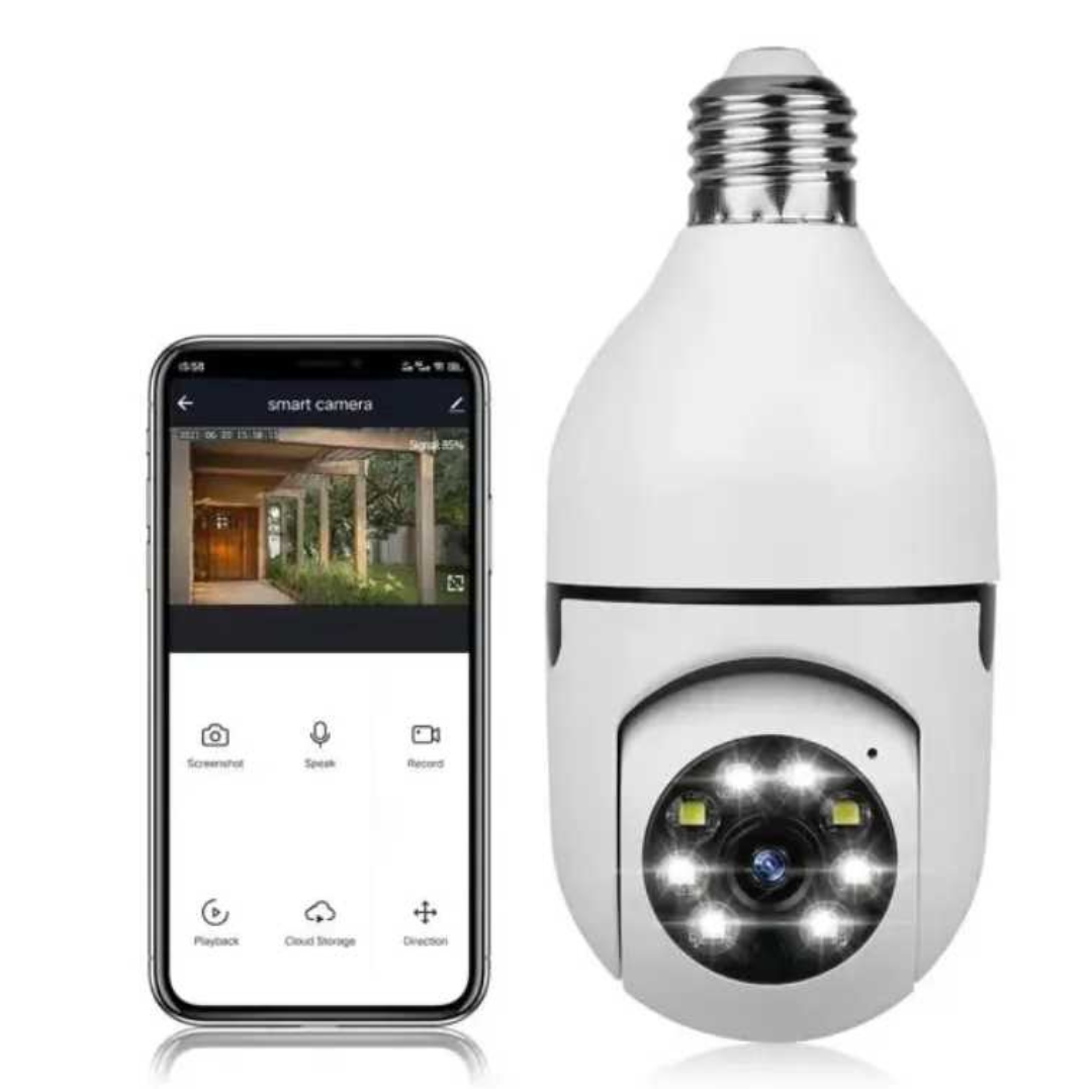 360° Bulb CCTV Camera
