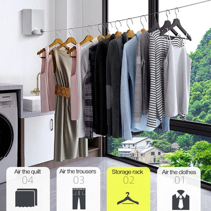 Telescopic Clothesline Clothes Drying Rope