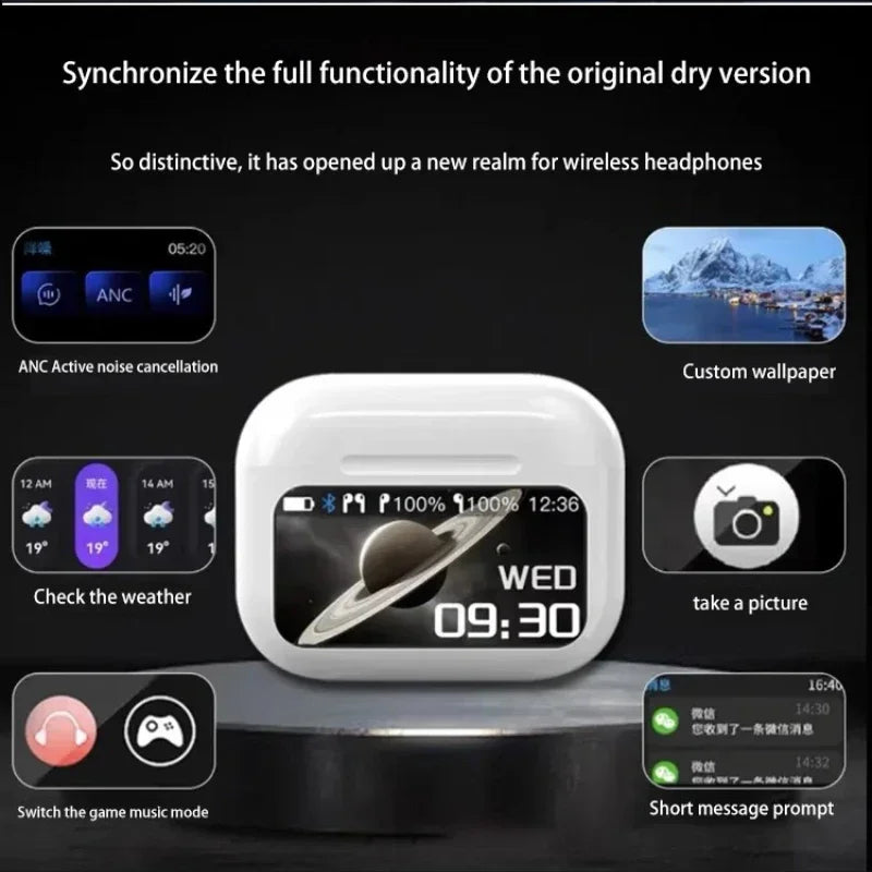 Wireless Bluetooth Earphones with Touch Screen