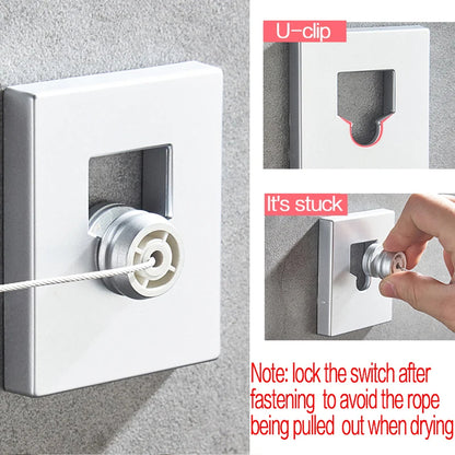 Telescopic Clothesline Clothes Drying Rope