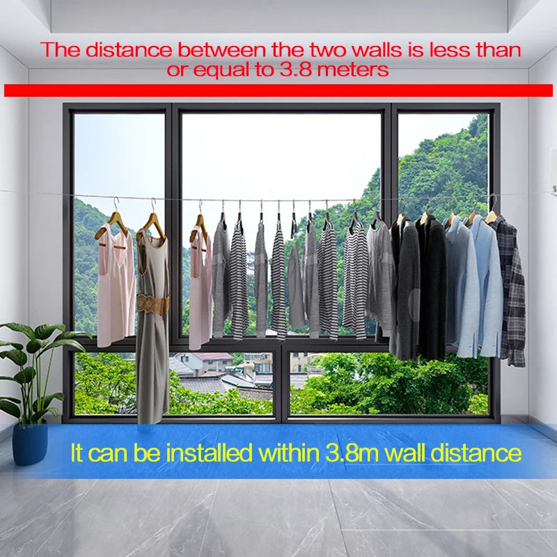 Telescopic Clothesline Clothes Drying Rope